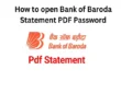 Bank of Baroda Statement Password